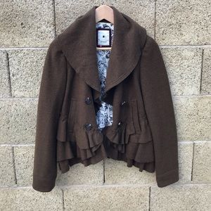 Elevenses by Anthropologie wool coat blazer